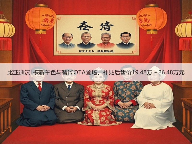 比亚迪汉L携新车色与智能OTA登场，补贴后售价19.48万～