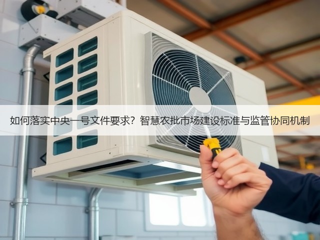 如何落实中央一号文件要求?智慧农批市场建设标准与监管协同机制(图1) 如何落实中央一号文件要求?智慧农批市场建设标准与监管协同机制(图1)