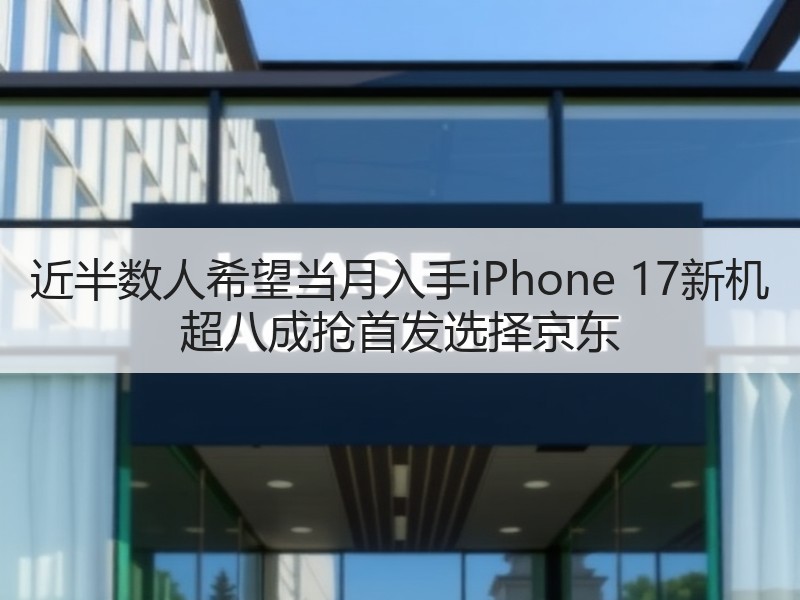 近半数人希望当月入手iPhone 17新机 超八成抢首发选择