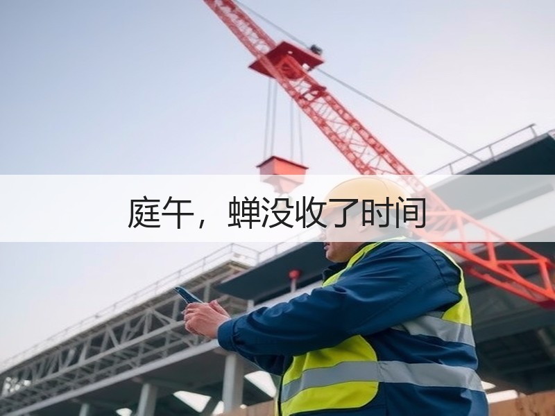 庭午，蝉没收了时间