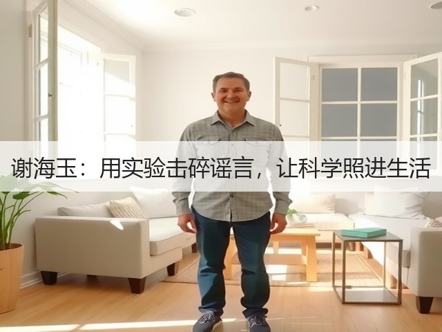 谢海玉:用实验击碎谣言,让科学照进生活(图2) 谢海玉:用实验击碎谣言,让科学照进生活(图2)