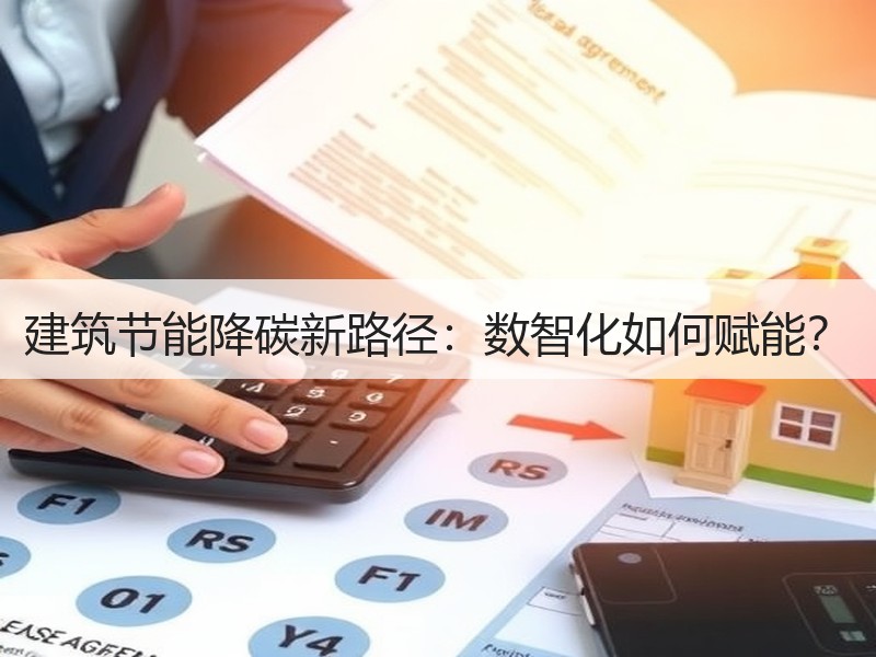 建筑节能降碳新路径：数智化如何赋能？
