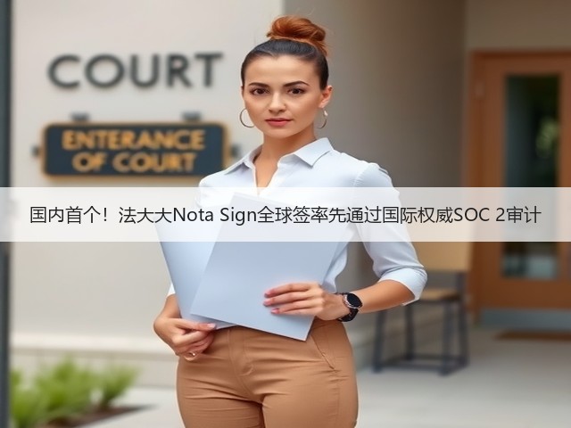 国内首个!法大大Nota Sign全球签率先通过国际权威SOC 2审计(图2) 国内首个!法大大Nota Sign全球签率先通过国际权威SOC 2审计(图2)