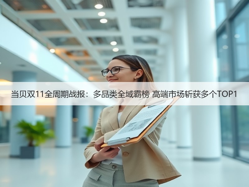 当贝双11全周期战报：多品类全域霸榜 高端市场斩获多个TOP