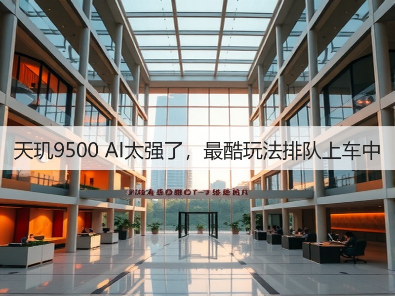 天玑9500 AI太强了，最酷玩法排队上车中