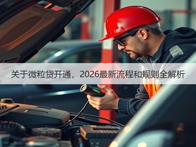 关于微粒贷开通,2026最新流程和规则全解析(图3) 关于微粒贷开通,2026最新流程和规则全解析(图3)