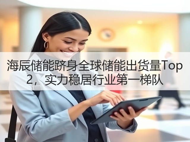 海辰储能跻身全球储能出货量Top 2,实力稳居行业第一梯队(图2) 海辰储能跻身全球储能出货量Top 2,实力稳居行业第一梯队(图2)