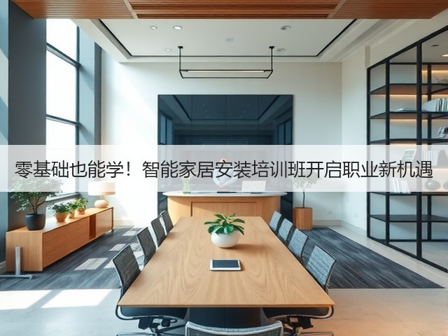 零基础也能学!智能家居安装培训班开启职业新机遇(图1) 零基础也能学!智能家居安装培训班开启职业新机遇(图1)