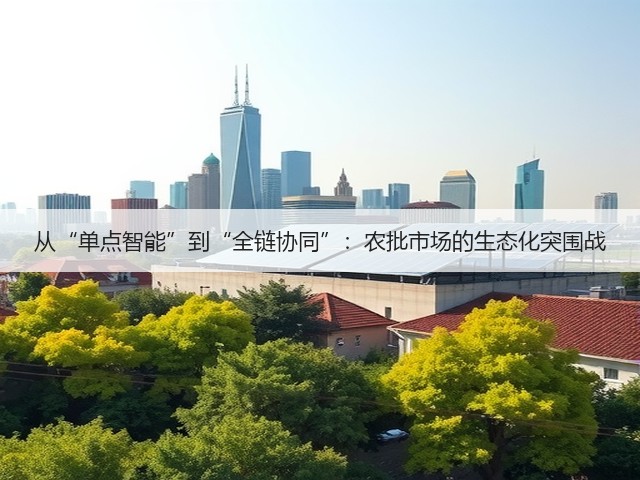 从“单点智能”到“全链协同”:农批市场的生态化突围战(图3) 从“单点智能”到“全链协同”:农批市场的生态化突围战(图3)