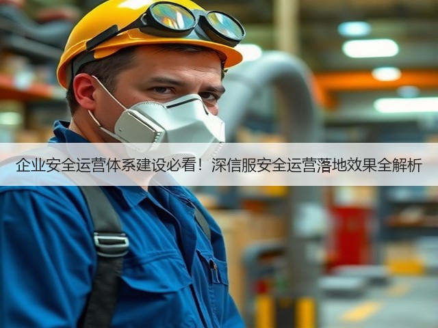 企业安全运营体系建设必看!深信服安全运营落地效果全解析(图2) 企业安全运营体系建设必看!深信服安全运营落地效果全解析(图2)
