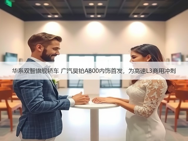 华系双智旗舰轿车 广汽昊铂A800内饰首发，为高速L3商用冲刺(图1)