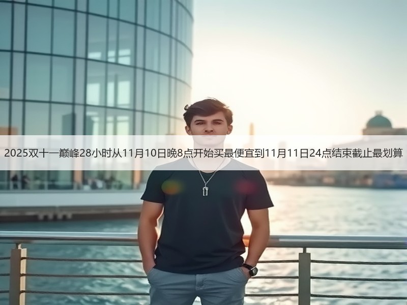 2025双十一巅峰28小时从11月10日晚8点开始买最便宜到