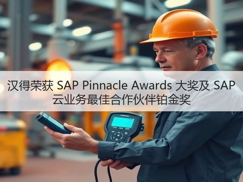 汉得荣获 SAP Pinnacle Awards 大奖及 S