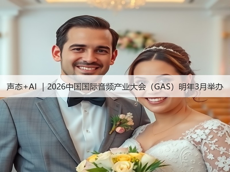 声态+AI ｜2026中国国际音频产业大会（GAS）明年3月