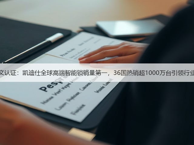 沙利文认证:凯迪仕全球高端智能锁销量第一,36国热销超1000万台引领行业发展(图1) 沙利文认证:凯迪仕全球高端智能锁销量第一,36国热销超1000万台引领行业发展(图1)