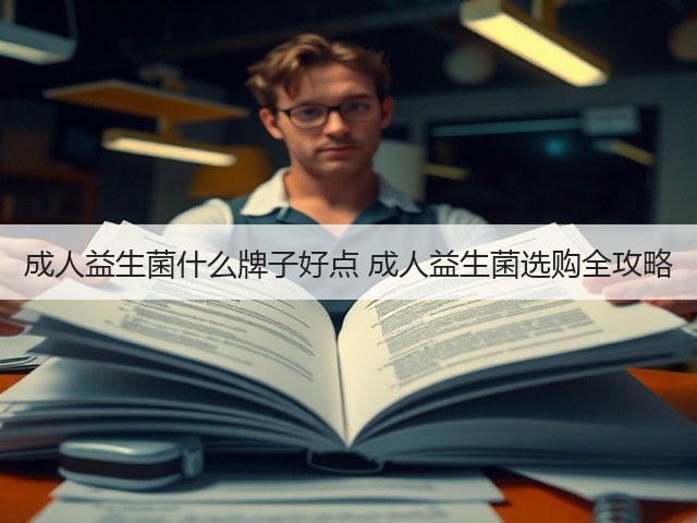 成人益生菌什么牌子好点 成人益生菌选购全攻略(图3) 成人益生菌什么牌子好点 成人益生菌选购全攻略(图3)