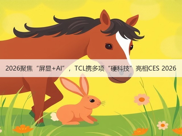 2026聚焦“屏显+AI”,TCL携多项“硬科技”亮相CES 2026(图1) 2026聚焦“屏显+AI”,TCL携多项“硬科技”亮相CES 2026(图1)