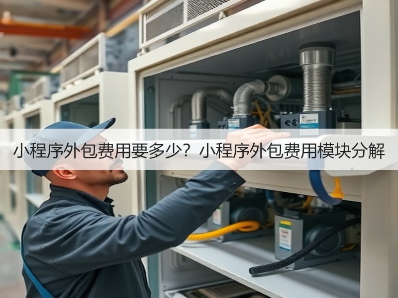 小程序外包费用要多少？小程序外包费用模块分解