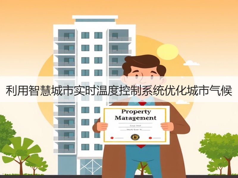 利用智慧城市实时温度控制系统优化城市气候