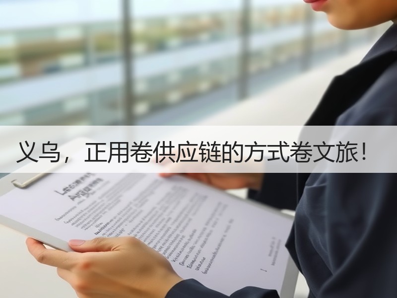 义乌，正用卷供应链的方式卷文旅！