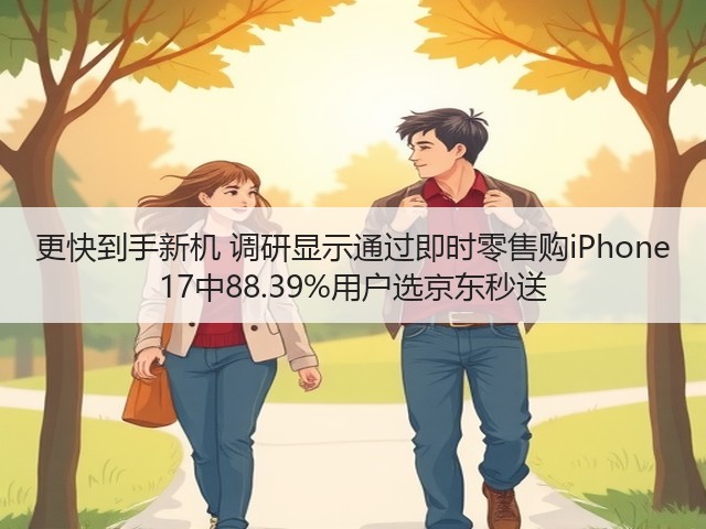 更快到手新机 调研显示通过即时零售购iPhone 17中88.39%用户选京东秒送(图2)