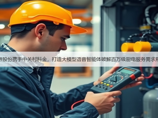 华帝股份携手中关村科金,打造大模型语音智能体破解百万级厨电服务需求瓶颈(图2) 华帝股份携手中关村科金,打造大模型语音智能体破解百万级厨电服务需求瓶颈(图2)