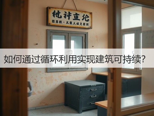 如何通过循环利用实现建筑可持续?(图1) 如何通过循环利用实现建筑可持续?(图1)