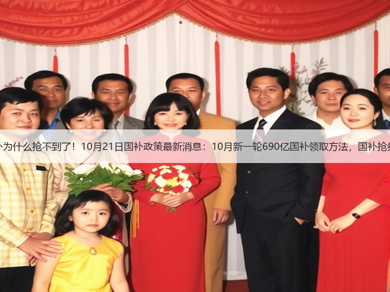 终于明白国补为什么抢不到了！10月21日国补政策最新消息：1