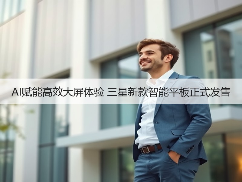 AI赋能高效大屏体验 三星新款智能平板正式发售