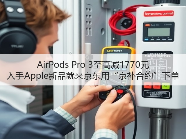 AirPods Pro 3至高减1770元 入手Apple新品就来京东用“京补合约”下单(图1) AirPods Pro 3至高减1770元 入手Apple新品就来京东用“京补合约”下单(图1)