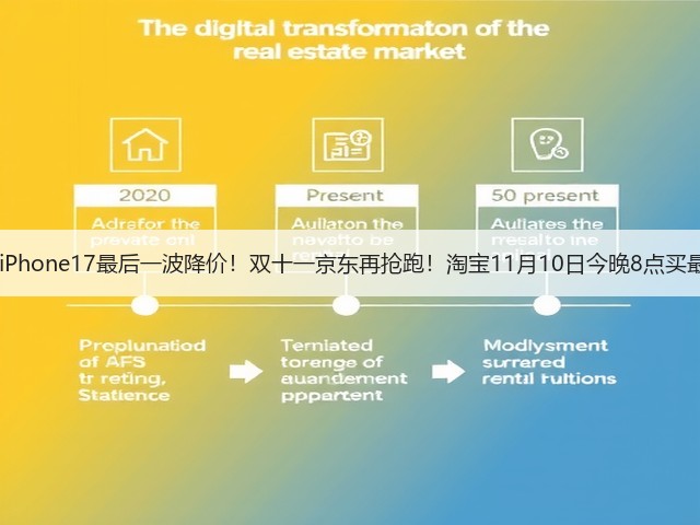 2025年苹果iPhone17最后一波降价!双十一京东再抢跑!淘宝11月10日今晚8点买最便宜优惠!(图2) 2025年苹果iPhone17最后一波降价!双十一京东再抢跑!淘宝11月10日今晚8点买最便宜优惠!(图2)