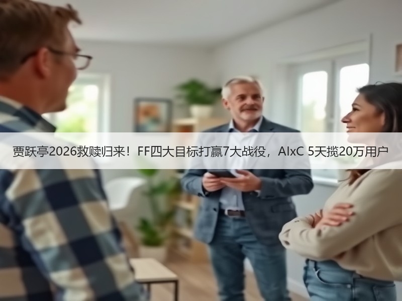 贾跃亭2026救赎归来！FF四大目标打赢7大战役，AIxC 