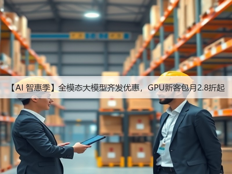 【AI 智惠季】全模态大模型齐发优惠，GPU新客包月2.8折