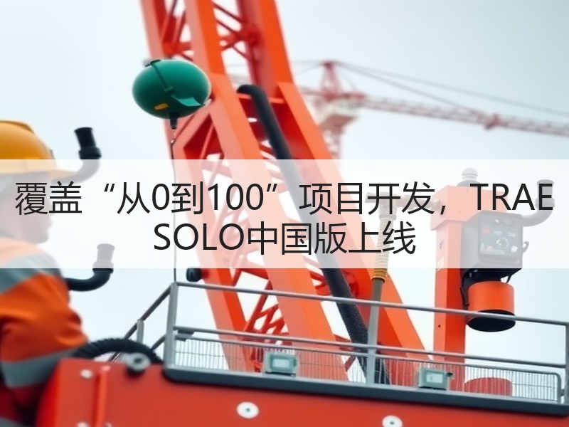 覆盖“从0到100”项目开发，TRAE SOLO中国版上线