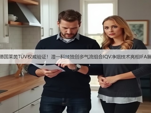 德国莱茵TÜV权威验证！澄一科技独创多气流组合IQV净烟技术亮相IFA展(图3)