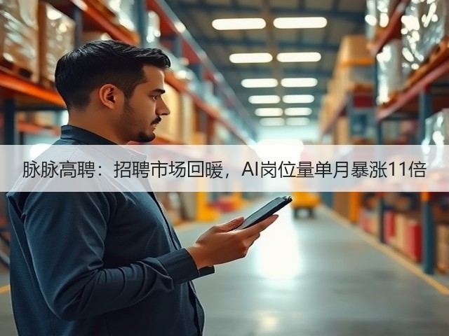 脉脉高聘：招聘市场回暖，AI岗位量单月暴涨11倍(图2)