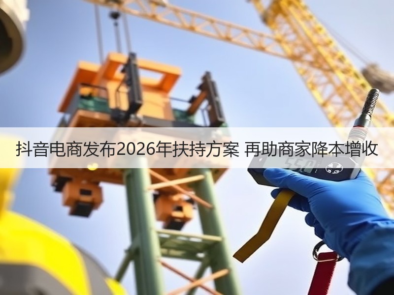 抖音电商发布2026年扶持方案 再助商家降本增收