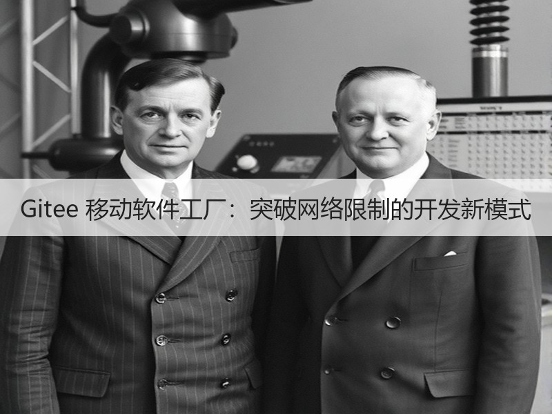 Gitee 移动软件工厂：突破网络限制的开发新模式