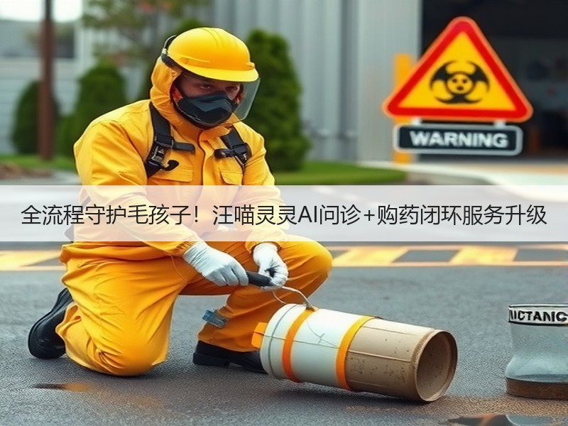 全流程守护毛孩子！汪喵灵灵AI问诊+购药闭环服务升级