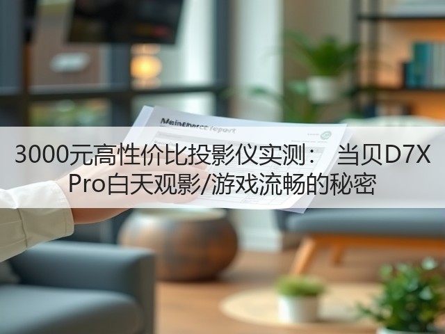 3000元高性价比投影仪实测: 当贝D7X Pro白天观影/游戏流畅的秘密(图3) 3000元高性价比投影仪实测: 当贝D7X Pro白天观影/游戏流畅的秘密(图3)