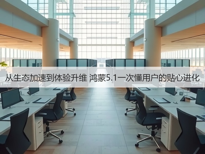 从生态加速到体验升维 鸿蒙5.1一次懂用户的贴心进化