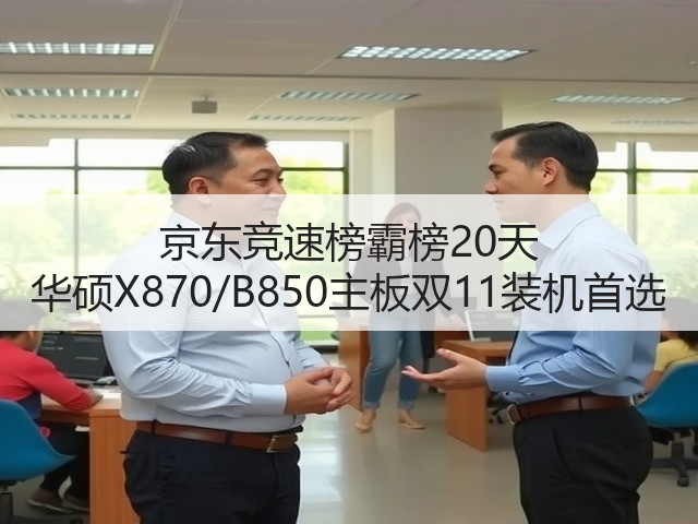 京东竞速榜霸榜20天 华硕X870/B850主板双11装机首选(图3)