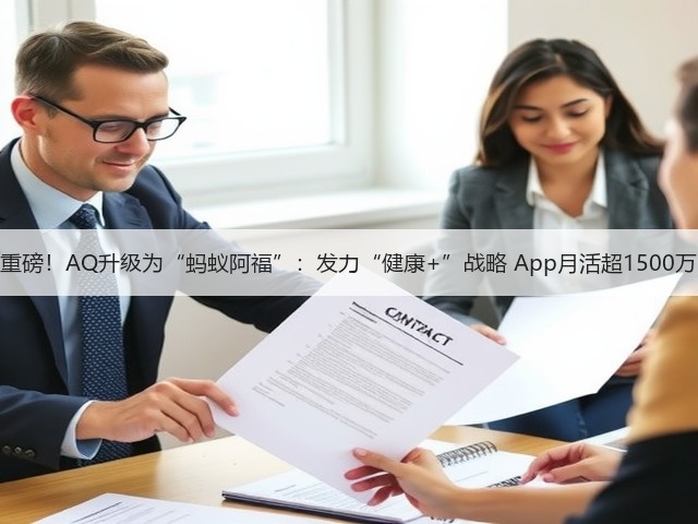 重磅!AQ升级为“蚂蚁阿福”:发力“健康+”战略 App月活超1500万(图1) 重磅!AQ升级为“蚂蚁阿福”:发力“健康+”战略 App月活超1500万(图1)