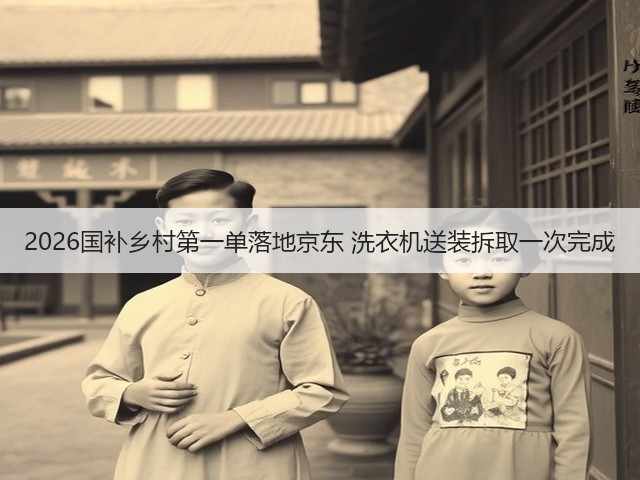 2026国补乡村第一单落地京东 洗衣机送装拆取一次完成(图3) 2026国补乡村第一单落地京东 洗衣机送装拆取一次完成(图3)