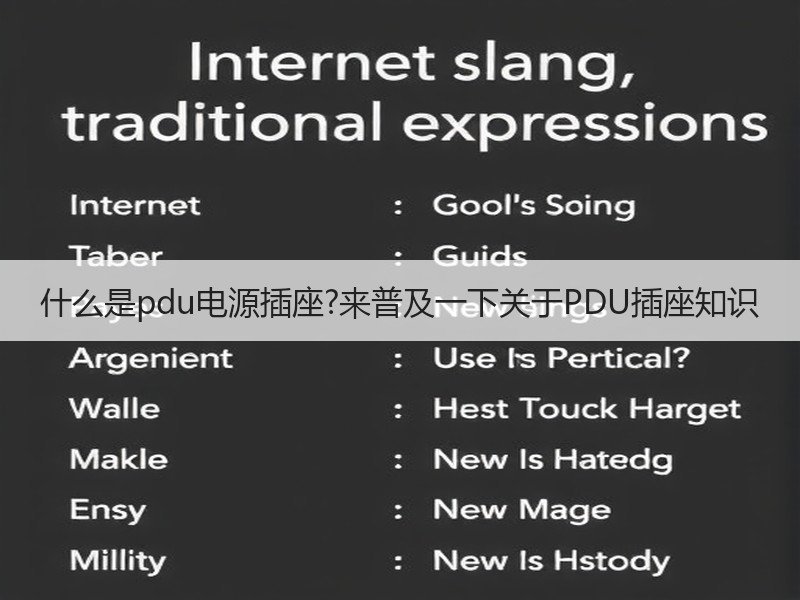 什么是pdu电源插座?来普及一下关于PDU插座知识