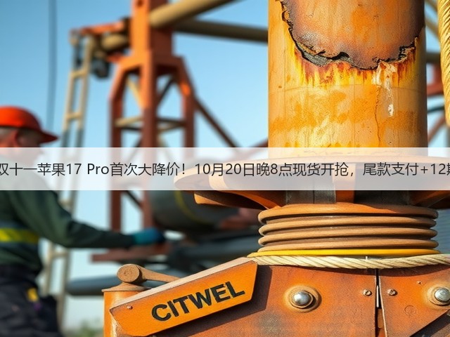 2025双十一苹果17 Pro首次大降价！10月20日晚8点现货开抢，尾款支付+12期免息(图1)