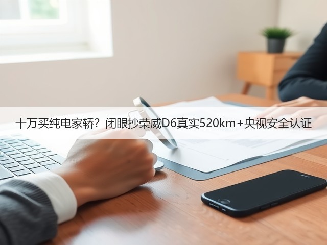 十万买纯电家轿？闭眼抄荣威D6真实520km+央视安全认证(图2)