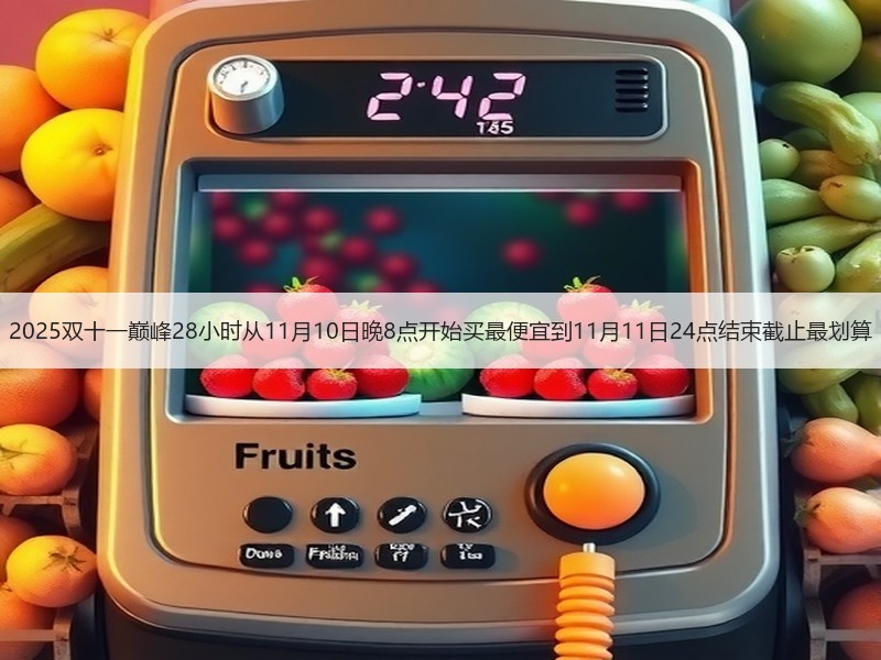 2025双十一巅峰28小时从11月10日晚8点开始买最便宜到