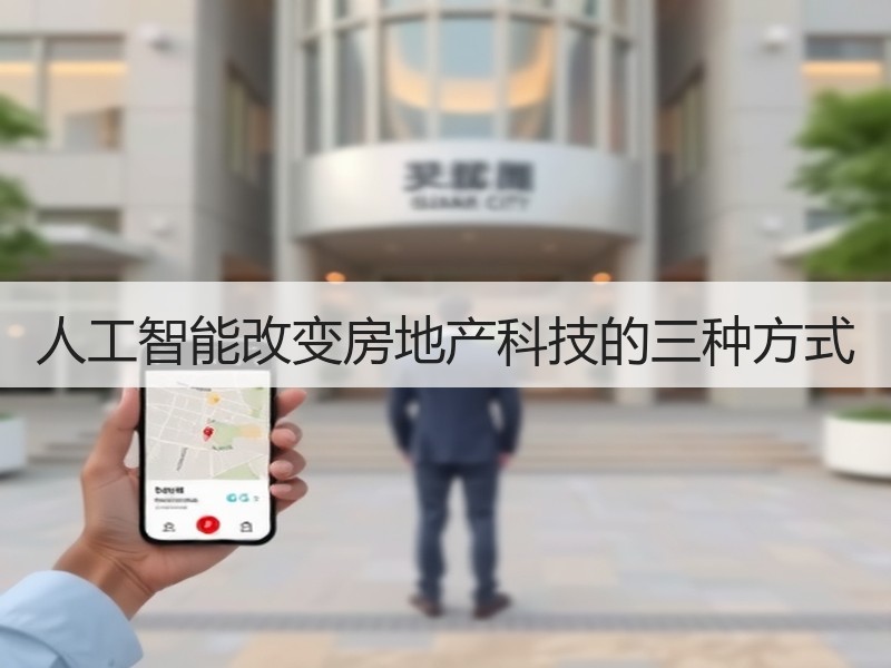 人工智能改变房地产科技的三种方式