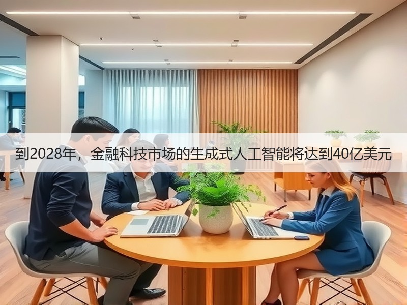 到2028年，金融科技市场的生成式人工智能将达到40亿美元